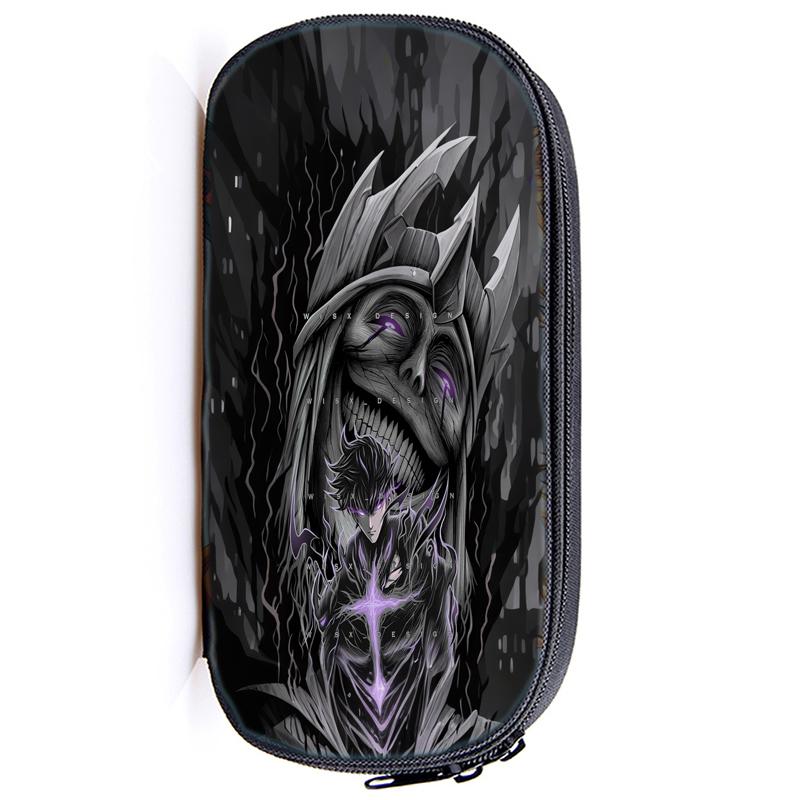 

Пеналы Solo Leveling Sung Jin Woo, многофункциональные пеналы для ручек, сумки для детей, большой емкости, для студентов, для школы, косметические пеналы 14