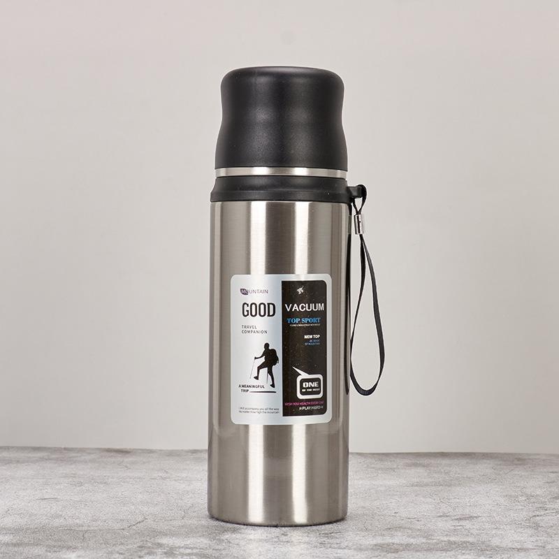 Stainless Steel Thermos Bottle Large Capacity Water Bottle Leakproof Coffee Vacuum Flask Outdoor Travel Portable Thermal Cup