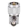 1PCS UHF PL 259 Male To BNC Female Right Angle Adapter RF Coaxial Adapter Connector