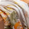 90*90 100% Mulberry silk scarf women's  spring and summer versatile printing long silk scarf shawl