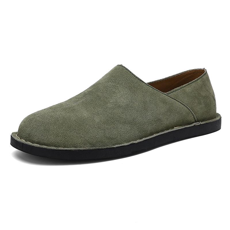 Men s Large Leather Slip-On Casual Loafers, Size 48 - Stylish Monk Shoes 44