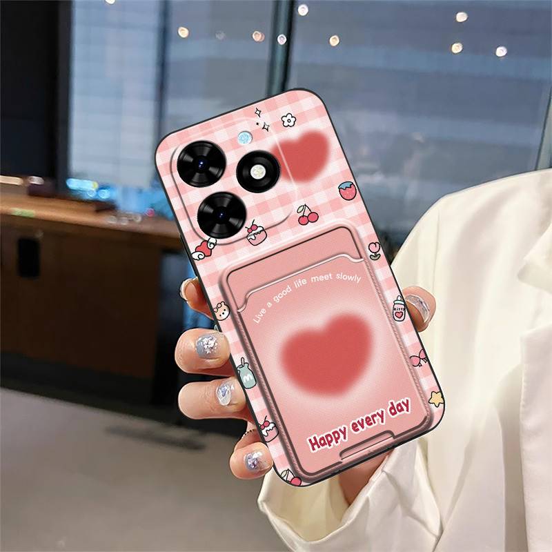 Card Sleeve Full Wrap Phone Case For Tecno Spark Go 2024/Spark20C/BG6/POP8 Graffiti Waterproof Silicone Anti-knock TPU