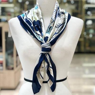 MJ Arnaldobasini Pastel Flower Silky Scarf ABFMW-20205