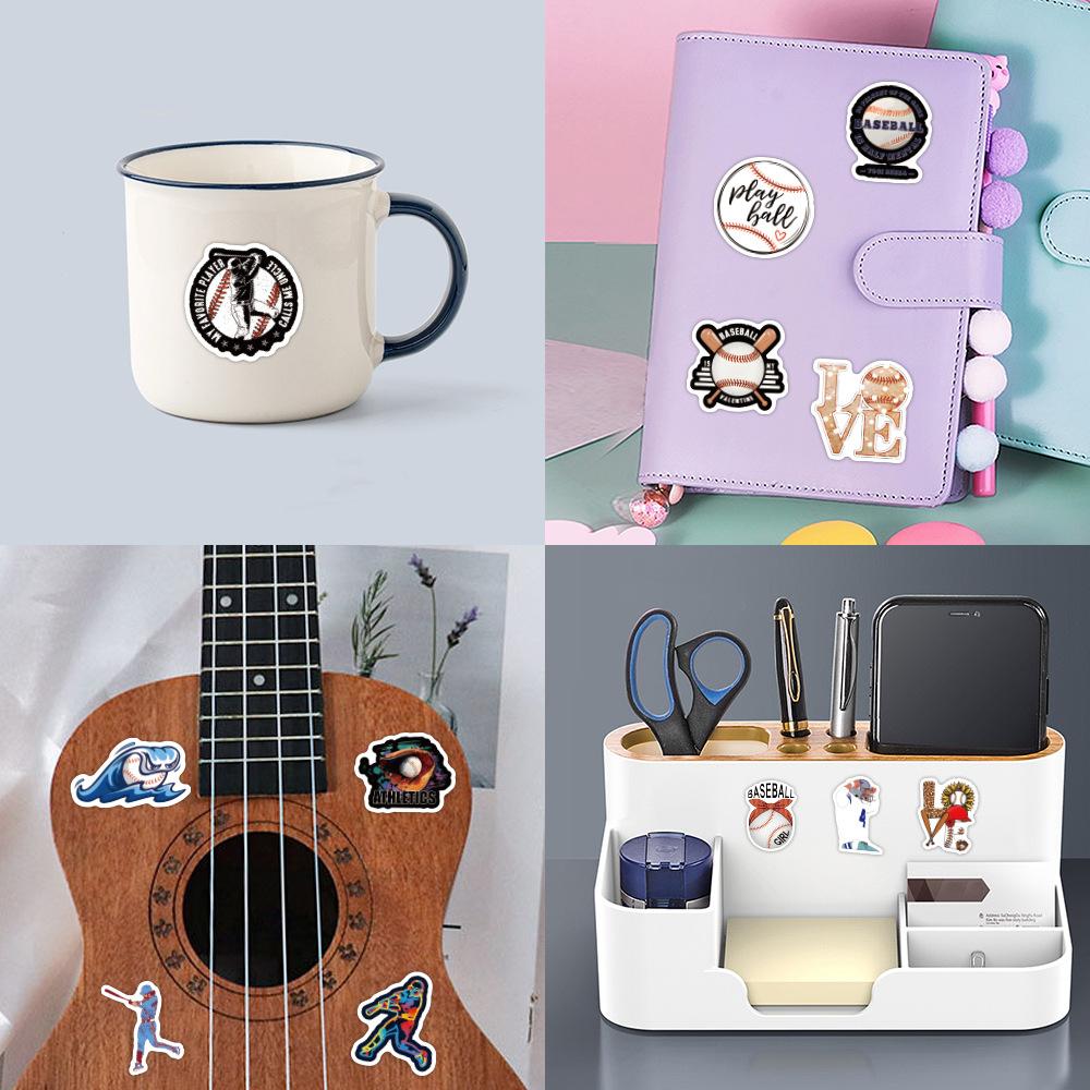 60 Baseball Sports Graffiti Stickers DIY Decorative Notebook Suitcase Personality Stickers