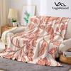 Vintage Peony Bird Floral Flannel Blanket Warm Soft Halloween Christmas Decorative Couch Warm Cozy All-Season Gift