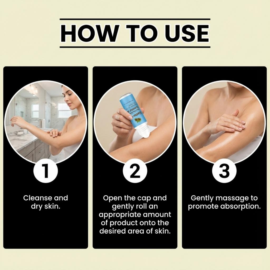 Body Care Roll- Oil: Moisturizes Skin, Non-sticky, Lightweight, Suitable For All Skin Types, Easy To Apply With A Roll- Applicator.18ml