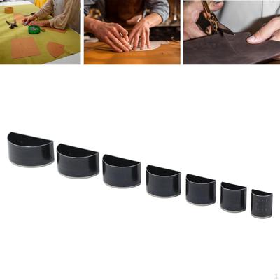 7 sztuk Skórzana wykrojnik Różne rozmiary Szablon Narzędzie rzemieślnicze Kształt geometryczny do DIY