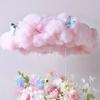 DIY Wrapping Colorful Fluffy Cloud Cotton Handmade Floral Decoration Materials Bouquet Packaging 25x80cm Gift Packaging
