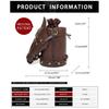 Medieval Crossbody Bag Horse PU Leather Pouches Practical for Various Occasion