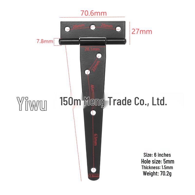 T-Hinge Shed Door Hardware: T-Type Hinge for Wooden Fence & Barn Door