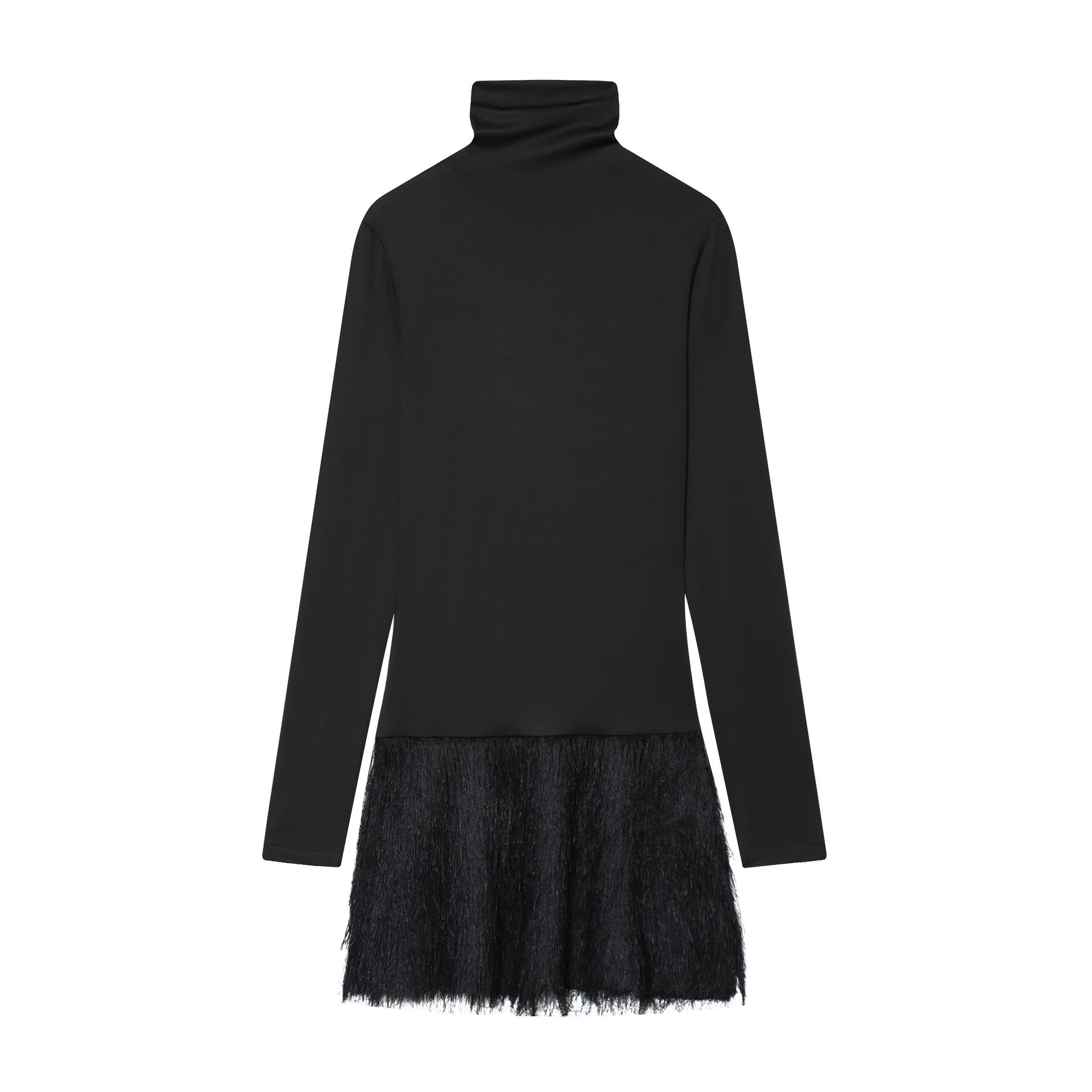 Trendy European and American Style Sexy Tassel Fashion L чёрный