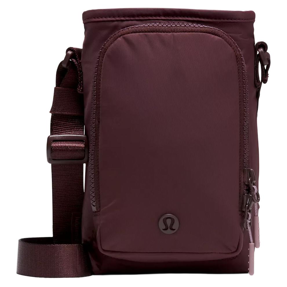 Lululemon Water Bottle 2L Versatile Casual Nylon Crossbody Bag Regular Women bags Deep-Red LU9BO7S-069057 Dark Red