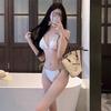 Koreanisch inspirierter Neckholder Sexy Bikini-Set - Damen Spicy Sommerurlaub Badebekleidung