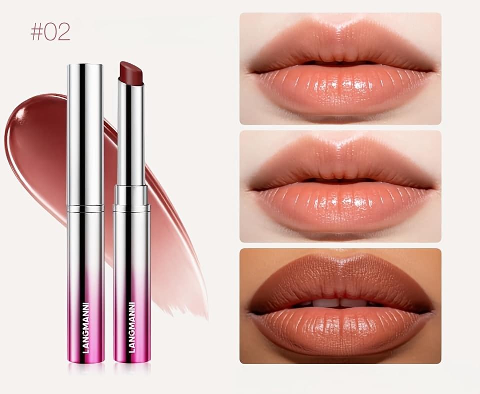 Moisturizing Lipstick Lip Gloss 6 Colors Nourishing Natural Shine Lip Makeup, Daily Party And Wedding