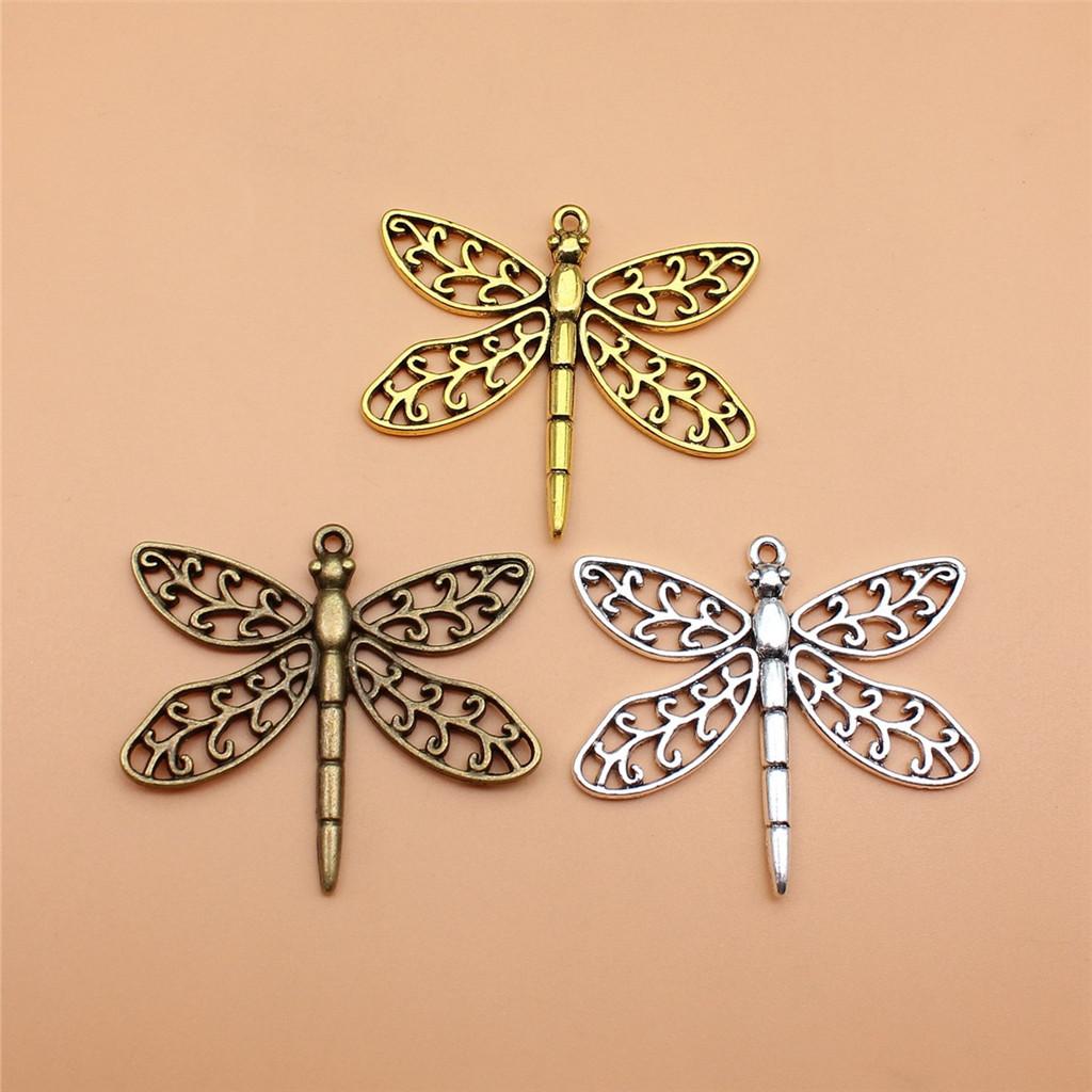 Dragonfly Charms Vintage Alloy Pendants For Insect Themed Handmade Jewelry Supplies