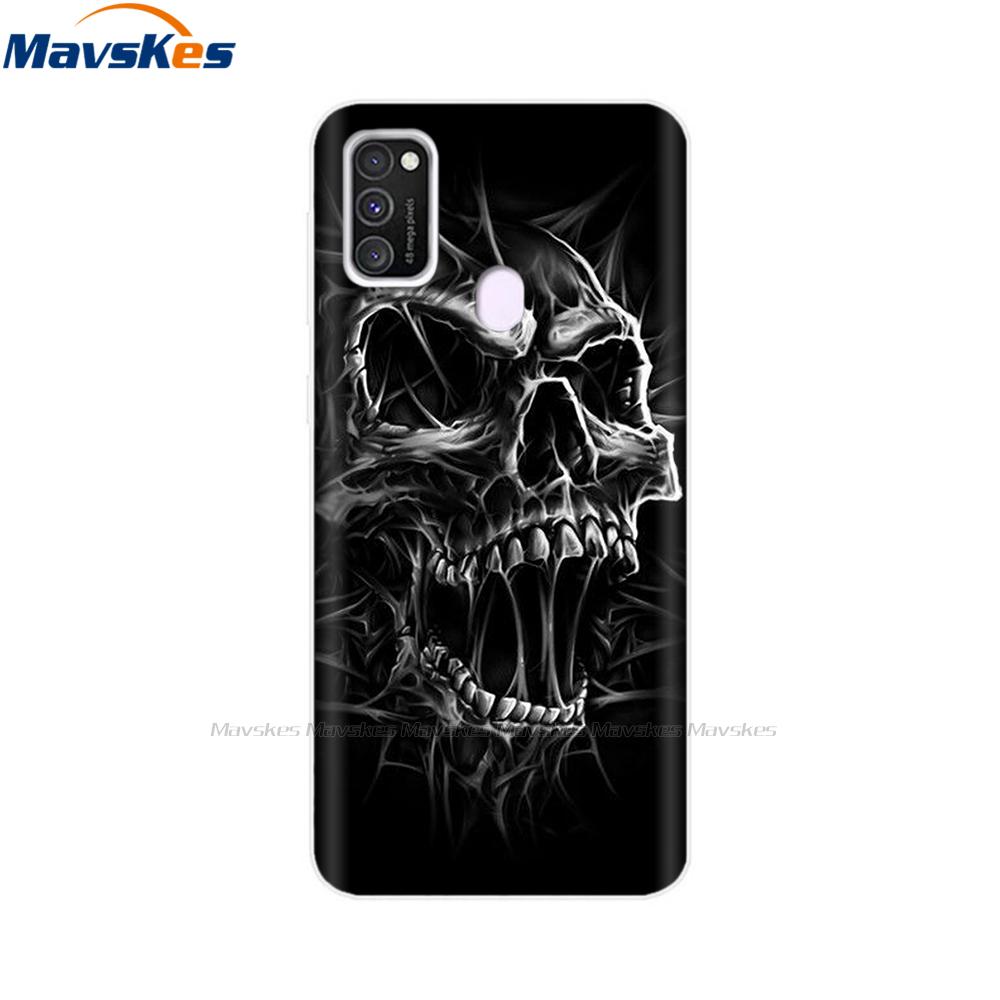 For Samsung Galaxy M21 Case Back Cover Soft Silicone TPU Phone Case For Samsung Galaxy M20 M21 M30 M30s M31 Case Cover Bumper