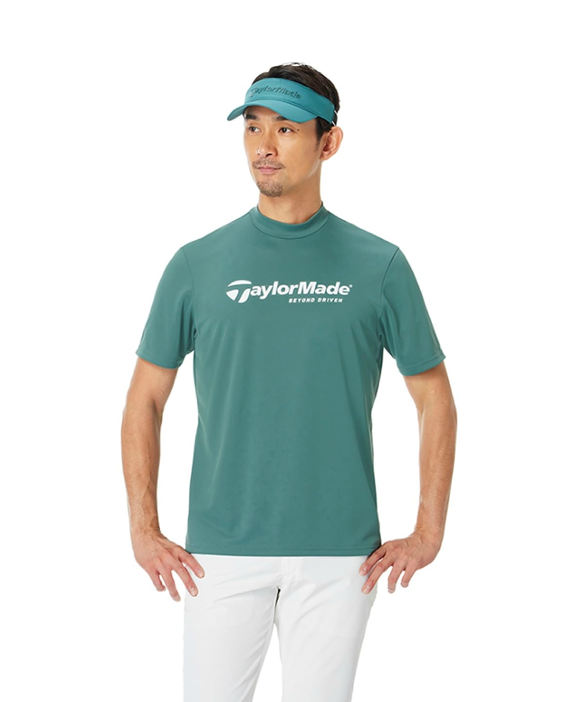 TaylorMade BD S/S Mock Teal XO Men s Mock Shirt 26SS TL746
