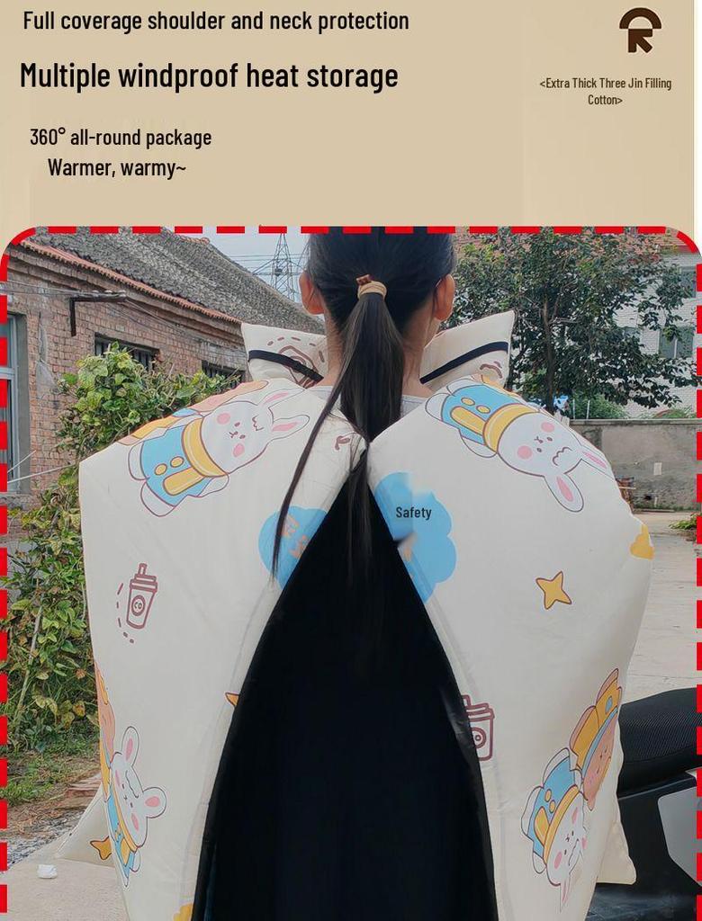 Extra Thick Waterproof Windproof Insulated Motorcycle & Electric Vehicle Windshield