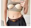 Women's Pure Cotton Camisole Tank Top with Integrated Bra Pads – Anti-Side-Boob Design, Perfect for Spring, Summer, and Autumn.