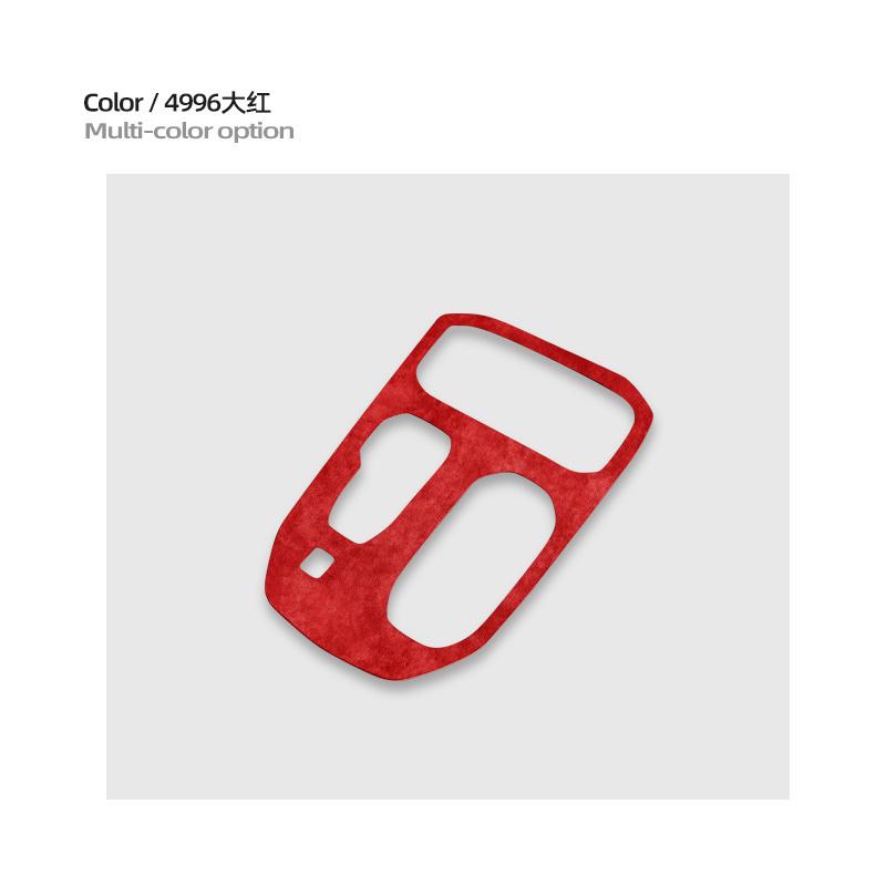 For ZEEKR 009 2022 2023 2024 2025, Super Suede Car Central Control Gear Shift Panel Decorative Sticker Interior Car Accessories