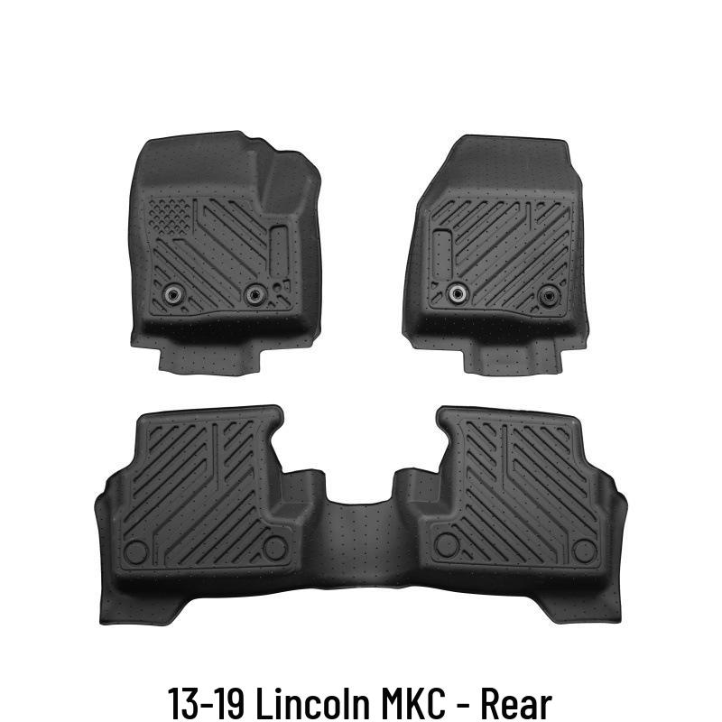 Eco-Friendly Anti-Slip 3D Floor Mats for 2013-2019 Lincoln MKC - High-Edged & Easy To Clean TPE Mats