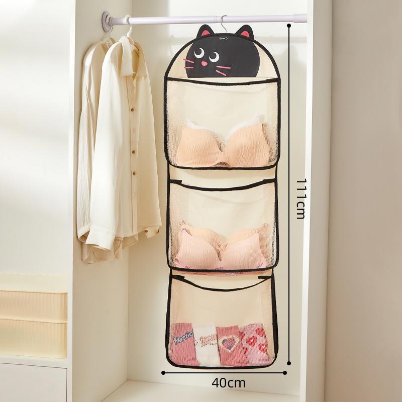 Hanging Underwear and Sock Organizer for Closet or Dorm Room