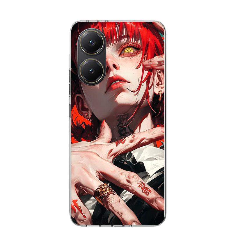 C-Chainsaw Mans Makima Phone Case For Xiaomi Poco X7 X6 X5 Pro F7 Ultra Redmi 15C 15 13 13C 12 12C 10 10A 10C 9 9A 9C 9T Cover P