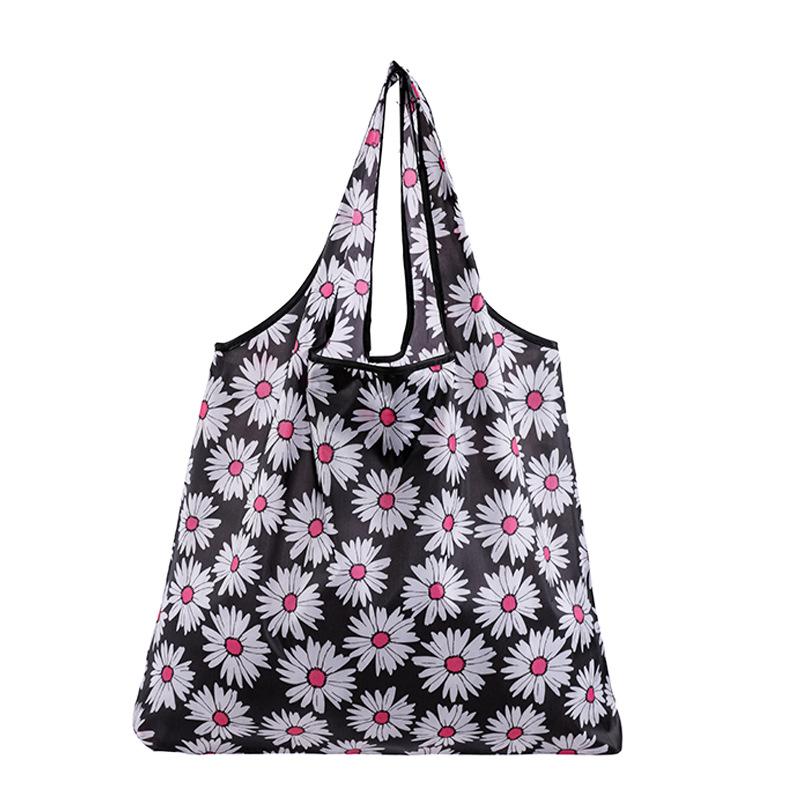Reusable Shopping Bags Women Foldable Tote Bag Portable Cloth Eco Grocery Bag Folding Large Capacity Fruit Vegetable Handbags