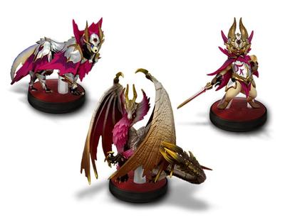 Hunter Sunbreak Amiibo 3 Types Set Mel Zena Otomo Garuk Otomo Airu [Monster Rise] + (Melzegar) + (Melzeneko)