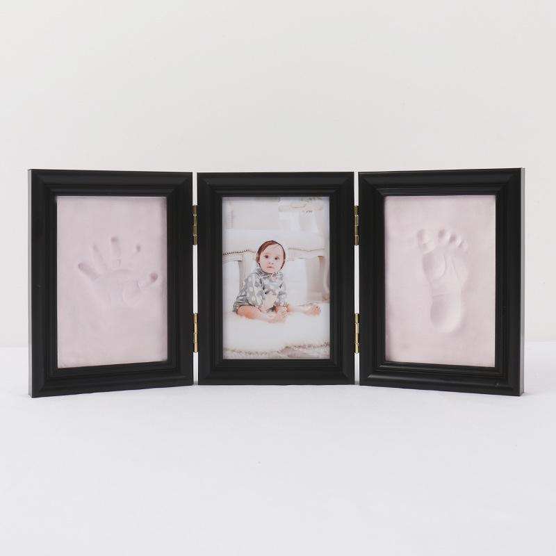 Baby Hand & Footprint Clay Photo Frame for Newborns - Perfect Keepsake for First Birthday and Milestones