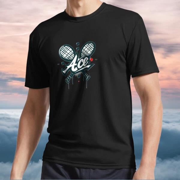 

New Shirt Tennis Ace Logo White Summer Vibe Logo TEE T-Shirt Funny Size S to 5XL 2XL