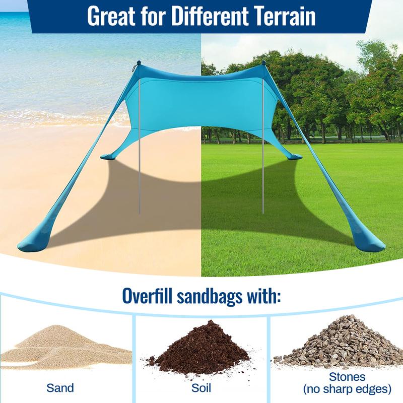 Hot Sell Portable Lycra Beach Canopy Tent UV Protection Sunshade Easy Setup Outdoor Shelter for Camping Picnic Fishing shelter