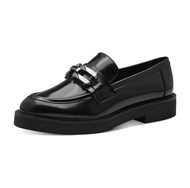 

Женские слипоны Marco Tozzi 2-24313-43 loafer чёрные patent 39