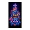 Christmas UV Fluorescent Door Banner/cover Background/holiday Party Decoration/Christmas Decorative Hanging Cloth
