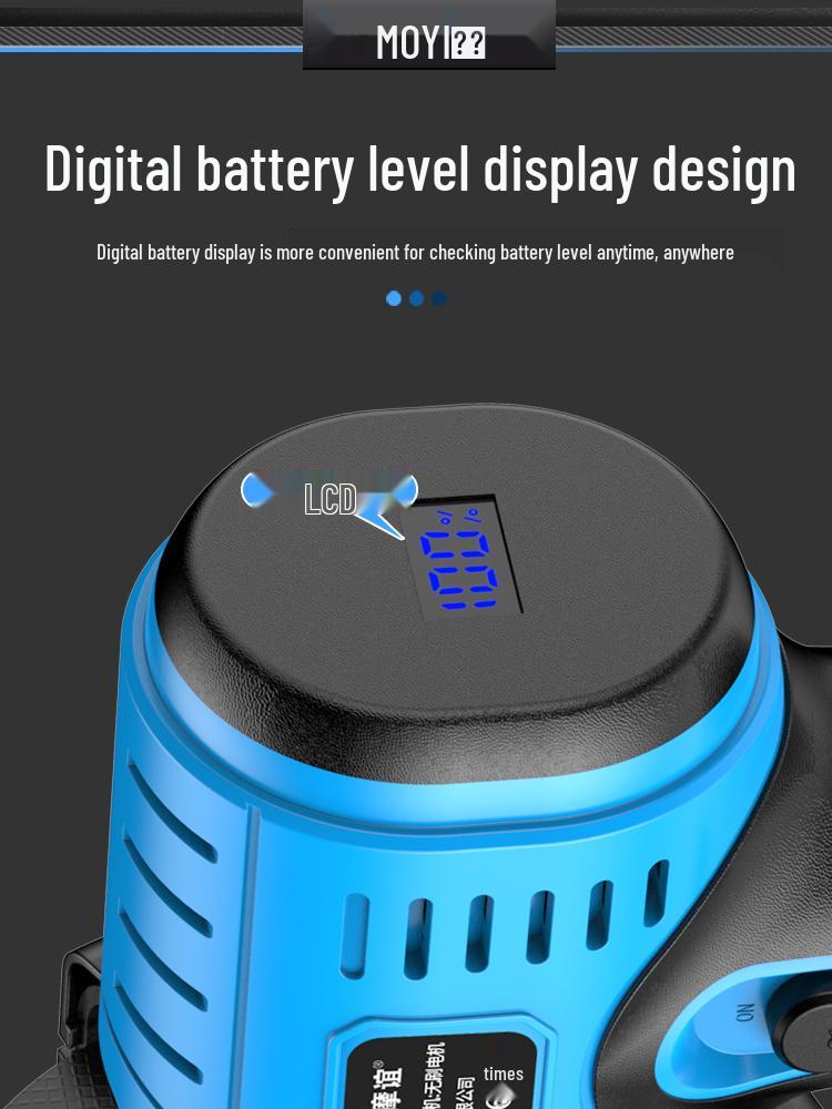 Compact Brushless Lithium Battery Angle Grinder for Home - Electric Micro Grinder for Seam Cleaning and Cutting