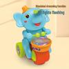 Musical Elephant Toy Motorcycle with Lights & Hovering Ball