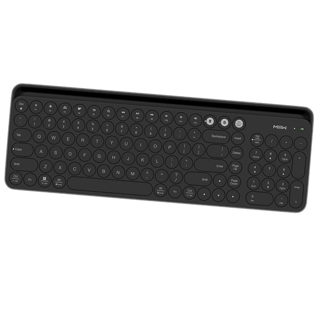 Dual-Channel Keyboard, 2.4 GHz/ With Soft Smartphone Stand Slot, Supporting Multi Switching- Black