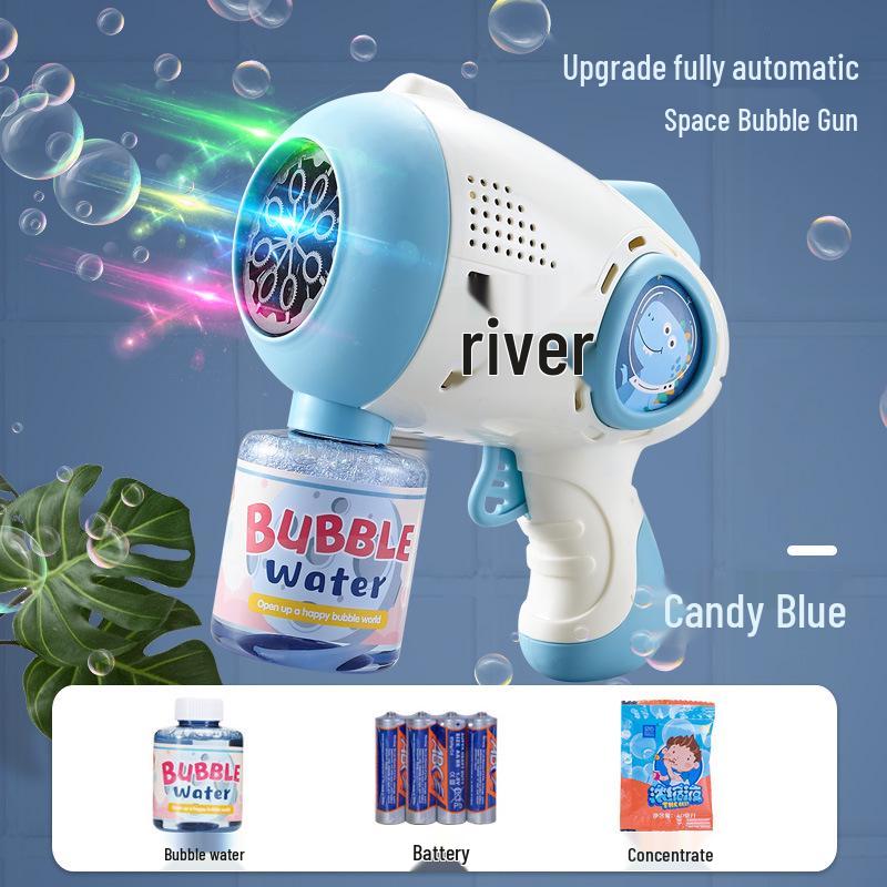 2025 New Model Handheld Electric Bubble Gun Toy for Girls