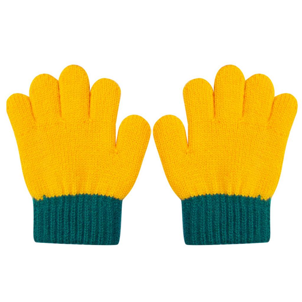 Children Trendy Warm Thermal Gloves Thicken Stylish Mitten Gloves for Cold Weather Winter Cycling Skiing Climbing