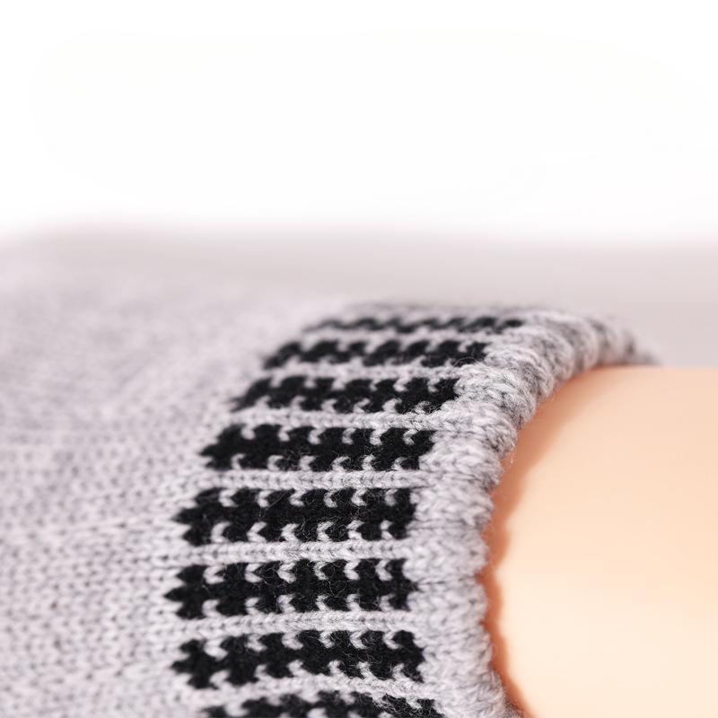 Women Autumn Winter Thick Thermal Warm Gloves Student Knitted Five-Finger Riding Wool Work School Cold Weather Gloves