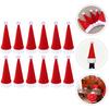 12 Pcs Mini Santa Hut Weihnachten Flaschen Abdeckung Weihnachten Claus Urlaub Partei Ornament Kostüm Hüte