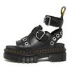 Ricki HDW Sandale Romane cu Cataramă Metalică Fashion Sandale Femei Negru 27401001