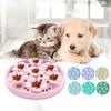 Cute Cat Paw Flower Shape Non-slip Silicone Pet Slow Feeder Mat Heat-resistant Anti-choking Dog Licking Mat Platos Para Gatos