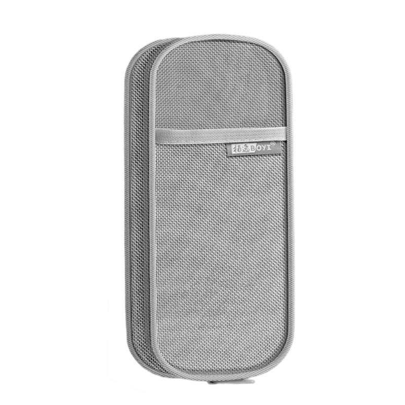 

Pencil Case Clear Mesh Pen Pouches Double Layer Pen Bag Pencil Organizers Travel Makeup Brush Holder for School Office сірий