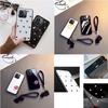 For Tecno Camon 50 Ultra Pattern Tempered Glass Shockproof Hard Protection Case For Camon 50 Pro 4G 40 5G Cover Tassel Lanyard