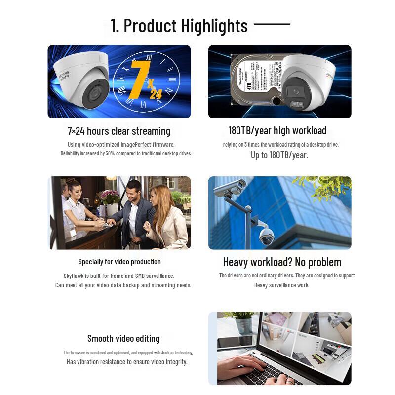 Hikvision 16TB 3.5-inch SATA Surveillance Hard Drive