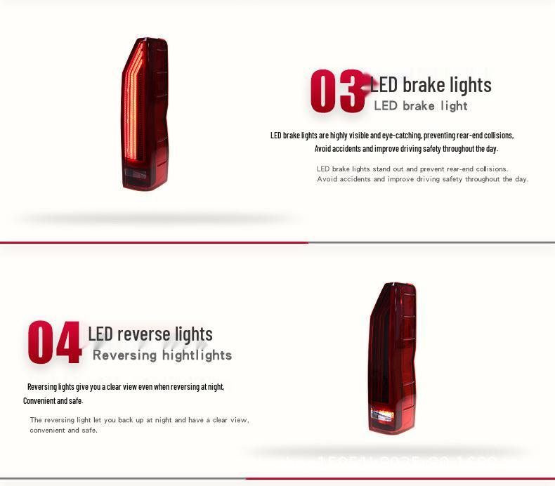 19-25 Toyota Hiace 300 Series LED Taillight Assembly with DRL & Sequential Turn Signal