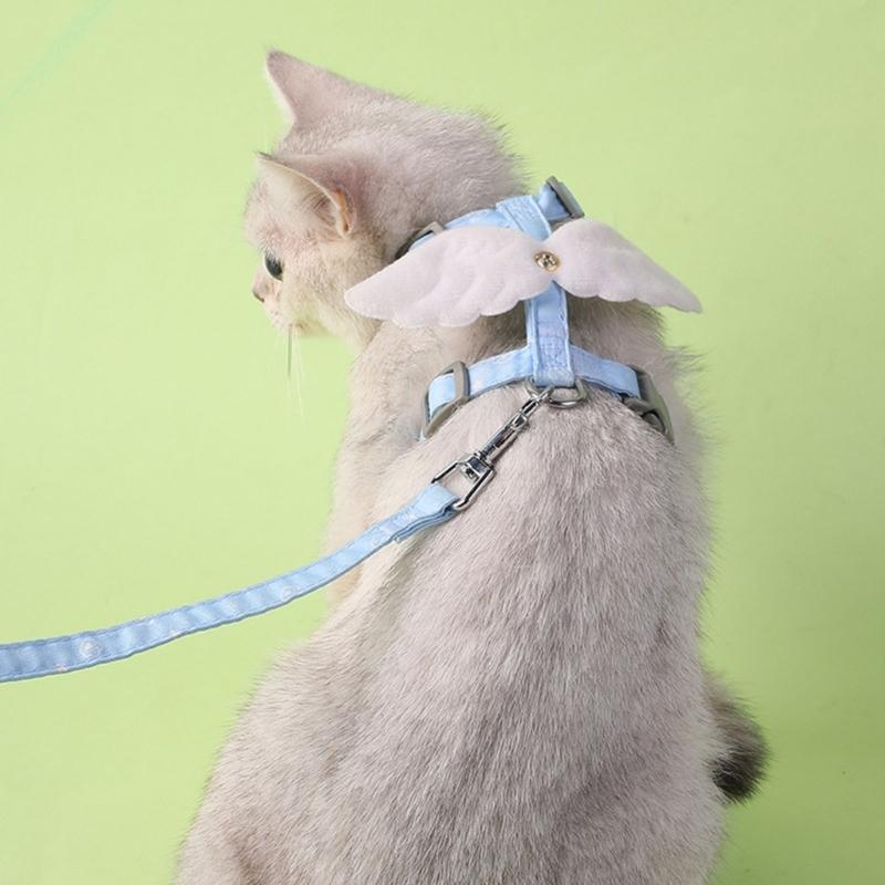 Adjustable Cat Leash No Pull Cat Harness Cat Leash for Walking Escape Proof