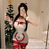 Sexy Lingerie Pure Desire Wind Cute Sleeping Clothes Women's Uniform Temptation Qqny Christmas Hip Skirt