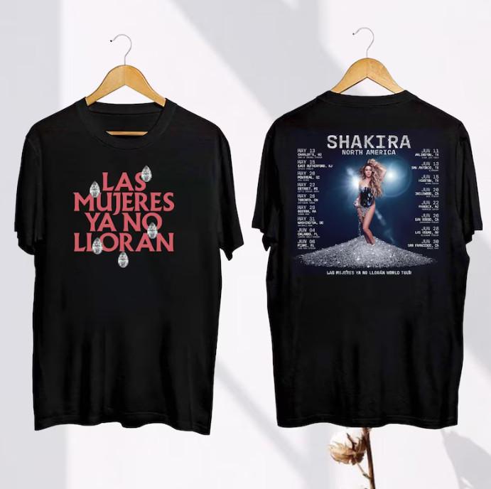 Shakira 2026 Concert Shirt Shakira Las Mujeres Ya No Lloran 2026 World Tour Shi XXL